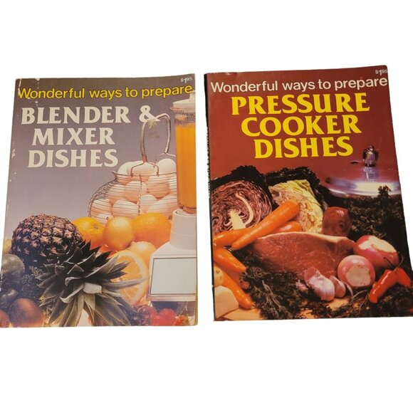Vintage Cookbook Lot 70s 80s Retro Home Decor Kitchen Bake Cook Book Recipe Food - Picture 10 of 14